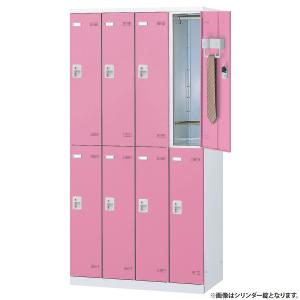 SLBシリーズ ボタンキー式 8人用更衣室ロッ...の詳細画像2