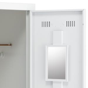 国内メーカー品 ボタンキー式 3人用スチールロ...の詳細画像3