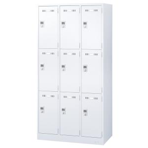 国内メーカー品 ボタンキー式 9人用スチールロ...の詳細画像1