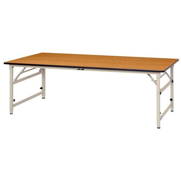 折りたたみワークテーブル 高さ調節タイプ W1800 D750 H600-900 長机 会議用テーブ...