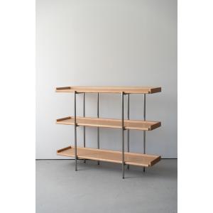 杉工場 オープンシェルフ 1420 木と風 ウォールナット材幅142cm 完成品