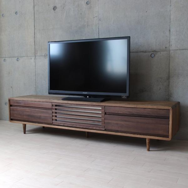 無垢材 幅180 匠デザイン TVボード ダークブラウン テレビボード テレビ台 おしゃれ 北欧 格...