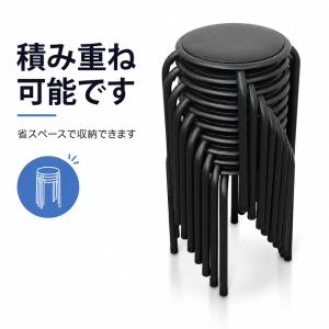 丸椅子 パイプ椅子 10脚セット 【アウトレッ...の詳細画像2