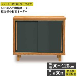 国産 完成品 シューズボックス 受注生産 下駄箱 靴箱 幅90~120cm 開梱設置 ロータイプ エンペラー1200L アジャスター付き