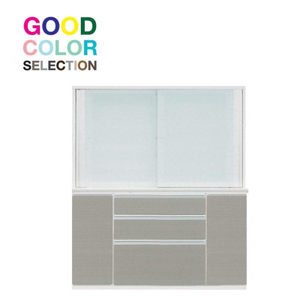 食器棚 150cm幅用 2分割 受注生産品 引き戸 開梱設置 カラーセレクション