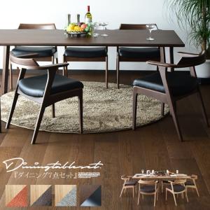 ダイニングテーブルセット 幅180 7点セット 木製 楕円テーブル 爆買