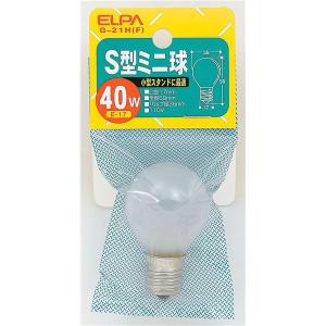 （まとめ） ELPA S型ミニ球 電球 40W E17 フロスト G-21H（F） 〔×30セット〕｜kaguoh