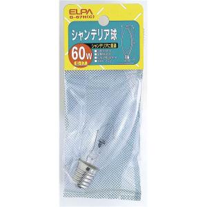 （まとめ） ELPA シャンデリア球 電球 60W E17 クリア G-67H（C） 〔×20セット〕｜kaguoh