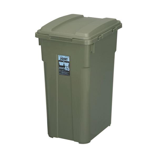 （まとめ） 新輝合成TONBO 連結カラー分別ペール 45L カーキグリーン 02068-2 1台 ...