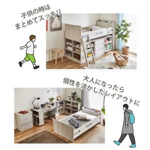システムベッド ロフトベッド 学習机付き レイ...の詳細画像3