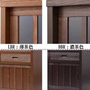幅90cm 高さ120cm 食器棚 桐材 天然...の詳細画像3