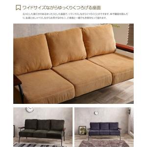 送料無料 3人掛コーデュロイソファ 三人掛けソ...の詳細画像2