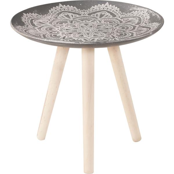 サイドテーブル トレーテーブル 円形 丸型 木製 軽量 ローテーブル センターテーブル 置き台 シン...