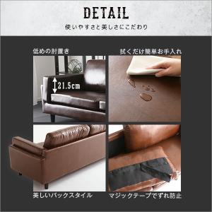 送料無料 3人掛けヴィンテージソファ ローソフ...の詳細画像5