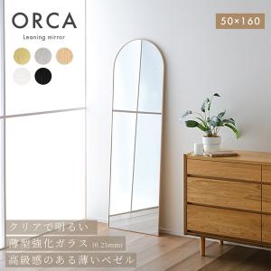 鏡 ミラー アーチ型 姿見 全身鏡 50×16...の詳細画像1