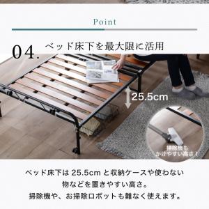 折りたたみベッド 折り畳み コンパクト シング...の詳細画像3