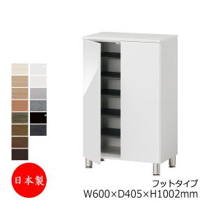 シューズボックス 靴箱 下駄箱 靴入れ 開き戸 両開き すきま収納 幅60cm 木製 玄関 エントランス