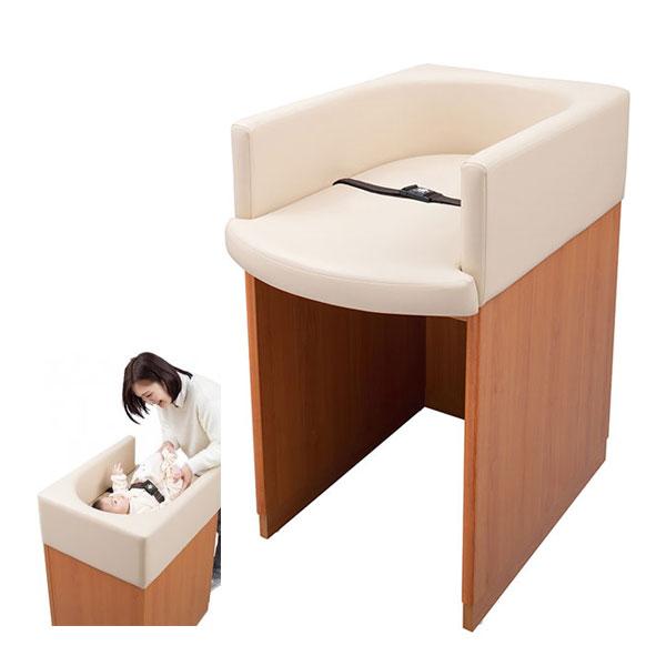 おむつ交換台 オムツ替え台 オムツ台 おむつ台 乳幼児向け 幅55cm 奥行80cm 据置型 ベルト...