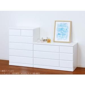 ローチェスト キャビネット インテリア 収納家具 一人暮らし 人気商品 リビング 寝室 衣類収納 シンプル 引出 可愛い Kr 0072 清楚感 おしゃれ 北欧 白 スライドレール