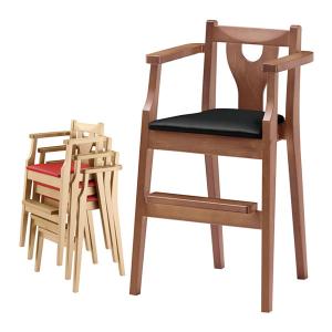 チェア子供椅子 キッズチェア 木製椅子 ベビーチェア 張地ａランク レザー カフェ 飲食