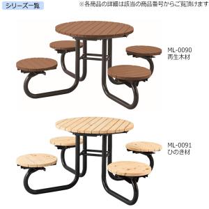 テーブルベンチ 椅子付テーブル アウトドアベン...の詳細画像5