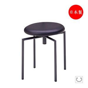 ダイニングチェア スツール 椅子 リビングチェア カフェチェア イス シンプル ブラック ダークグレー塗装 Mt 0587 背無タイプ 黒 業務用 本日限定