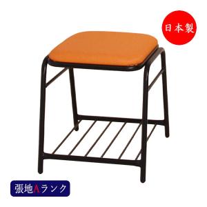 スツール チェア パイプ椅子 補助椅子 ゲーム椅子 角型 スチール脚