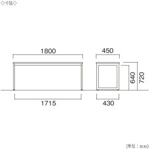ミーティングテーブル 机 ワークデスク 幅18...の詳細画像2