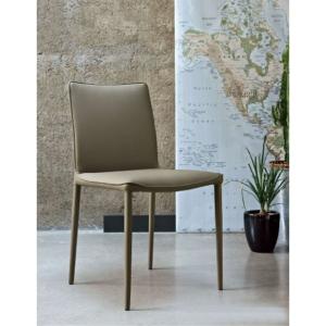 レザーチェア ダイニングチェアー ベージュ他NATA Dining Chair イタリアボンテンピ社mbc0088sd　｜kaguselect-com