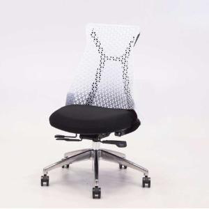 オフィスチェア 人間工学 ミーティングチェア フレキシブル プラスチックDuPont高機能 会議用椅子 ホワイト ブラック muc0663bl｜kaguselect-com