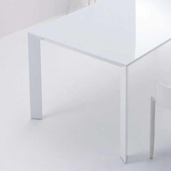 ダイニングテーブルガラステーブル多目的テーブルホワイト幅180cm　mut0042wh