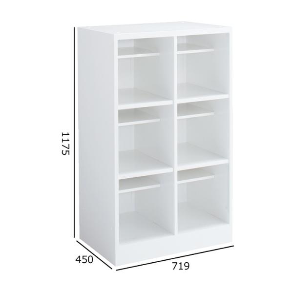 コクヨ　SRK-23TSAW　ランドセルロッカー　6人用(2列3段 中棚付き)　W719×H1175...