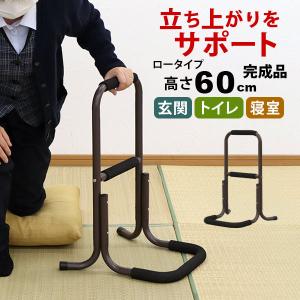 らくらく立ち上がり手すり 完成品 サポートスタンド ロータイプ高さ60cm 幅43cm 奥行39cm 足腰の負担を和らげる立ち上がりサポート手すり 立ち上がり補助手摺り｜インテリアセレクトショップカグト