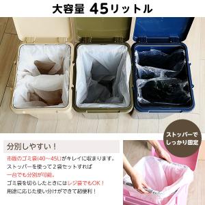 ゴミ箱 大容量 45L(45リットル) ふた付...の詳細画像3