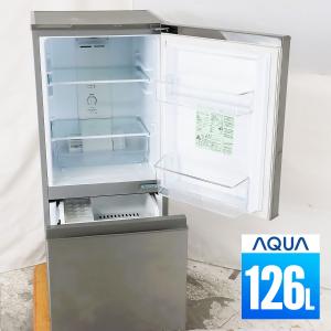 冷蔵庫 2ドア 126L ファン式 美品 2020年製 30日保証 AQUA AQR-13J-S 右開き DL7266