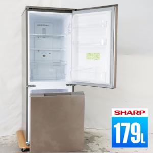 /屋内搬入付 冷蔵庫 2ドア 179L ファン式 プラズマクラスター 美品 2021年製 90日保証 SHARP SJ-D18