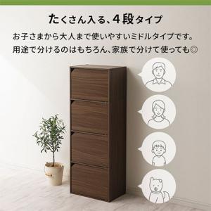 カラーボックス 扉付き 収納棚 本棚 おしゃれ...の詳細画像4