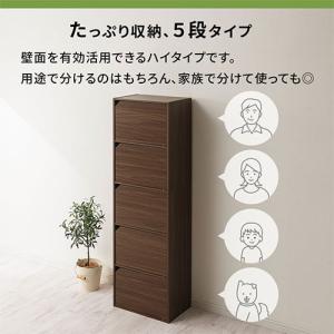 カラーボックス 扉付き 5段ボックス 収納棚 ...の詳細画像4