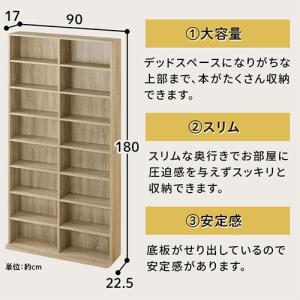本棚 薄型 収納棚 スリム カラーボックス ラ...の詳細画像2