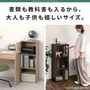 【完成品】 カラーボックス A4 3段 本棚 ...の詳細画像3