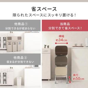 ゴミ箱 ダストボックス おしゃれ 分別 スリム...の詳細画像3