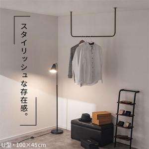 ポールハンガー ハンガーバー 吊り下げ アイア...の詳細画像3