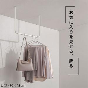 ハンガーラック ハンガーバー 吊り下げ アイア...の詳細画像2