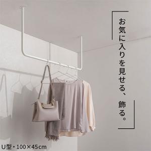 ハンガーラック ハンガーバー 吊り下げ アイア...の詳細画像2