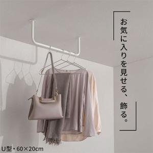 ハンガーラック ハンガーバー 吊り下げ アイア...の詳細画像2