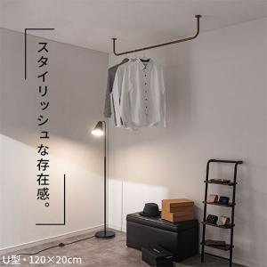 ハンガーラック ハンガーバー 吊り下げ アイア...の詳細画像3