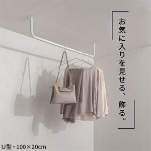 ハンガーバー 吊り下げ アイアンバー 物干し ...の詳細画像2