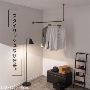 ハンガーラック ハンガーバー 吊り下げ アイア...の詳細画像3