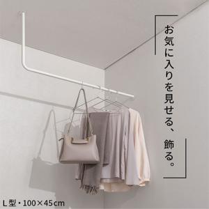 ハンガーラック ハンガーバー 吊り下げ アイア...の詳細画像2