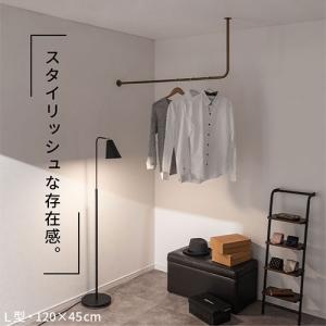 ハンガーラック ハンガーバー 吊り下げ アイア...の詳細画像3